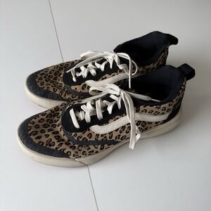 VANS Ultracush 9‎ Men's 10.5 Women's Cheetah Print Low Profile Sneakers
